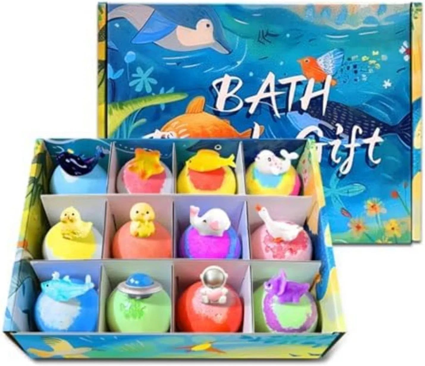 Детские бомбочки для ванны с игрушкой, 12 шт. Nthfecg, A
