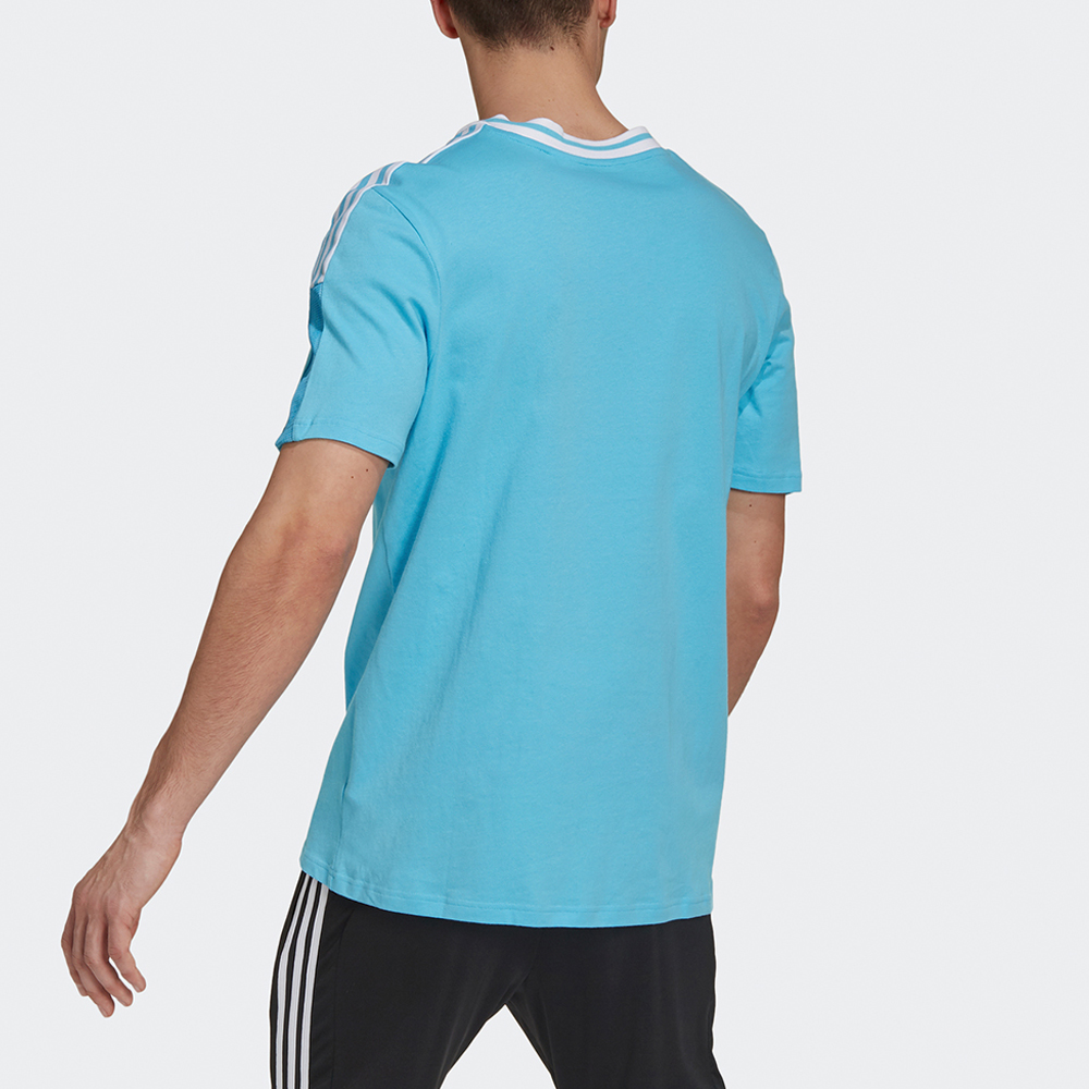 Футболка мужская Adidas светло-аквамариновая — фото 4