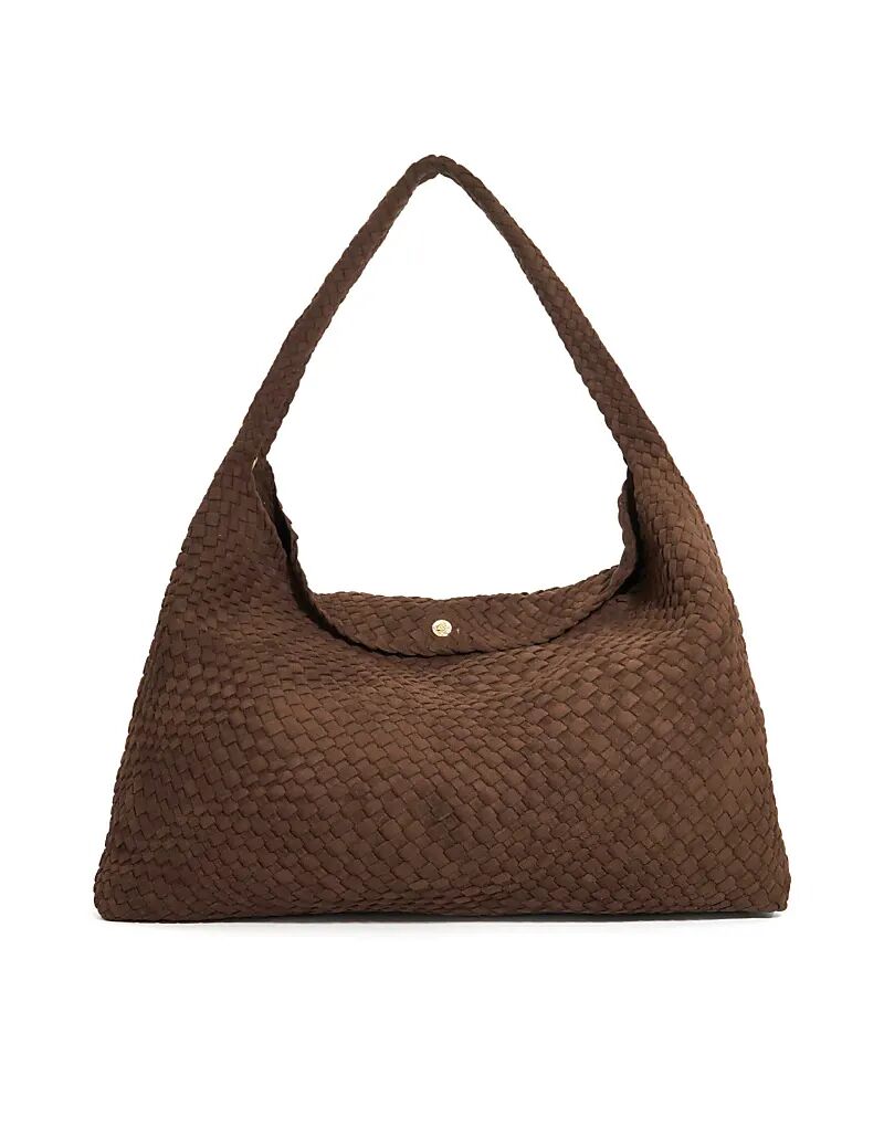 

Сумка-шоппер Dune London Deliberate xl темно-коричневого цвета