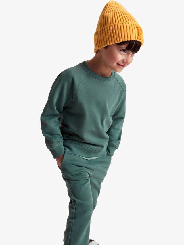 

Детский хлопковый свитшот Polarn O. Pyret, Green