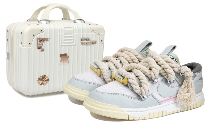 

Кроссовки Nike Air Dunk Jumbo Skateboard Shoes Men Low-Top White Gray