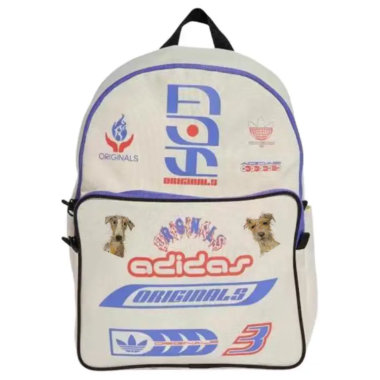 

Adidas Полиэстеровый рюкзак унисекс бежевый и синий, Ivory & Blue