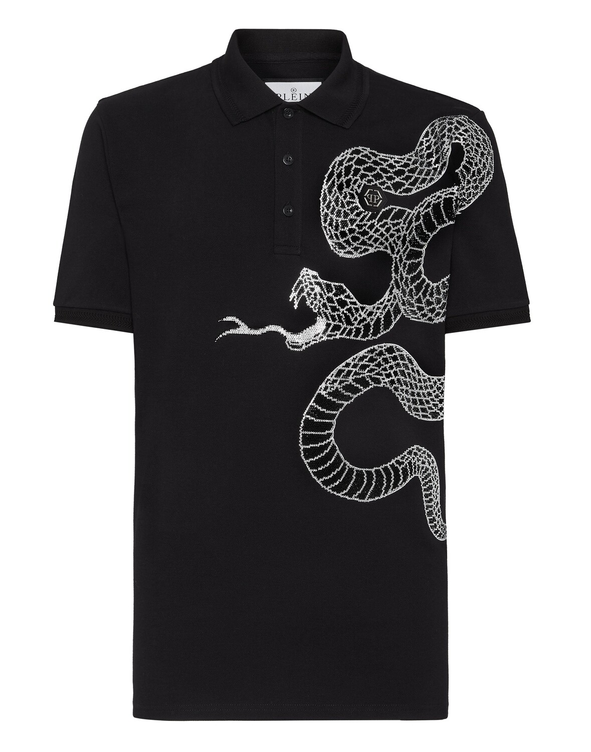 

Рубашка-поло Slim Fit SS Snake Philipp Plein, черный