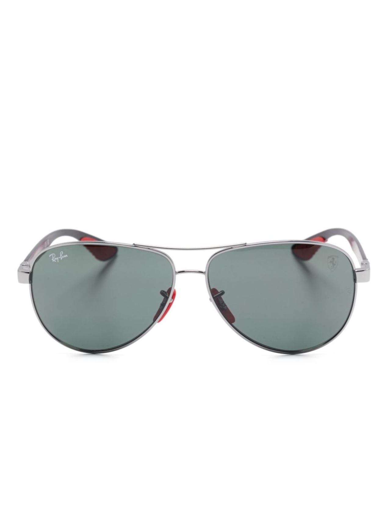 

Ray-Ban солнцезащитные очки-авиаторы, черный