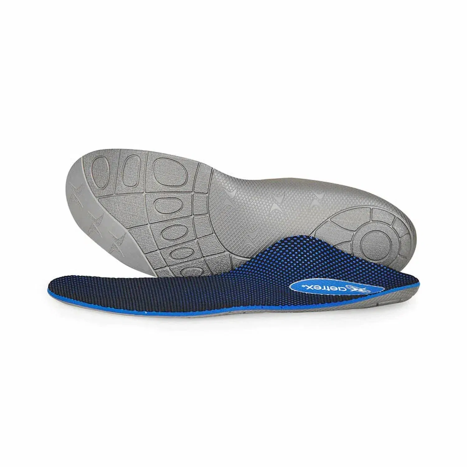 Aetrex Men's Speed Posted Orthotics Insole In Navy/grey — фото 2