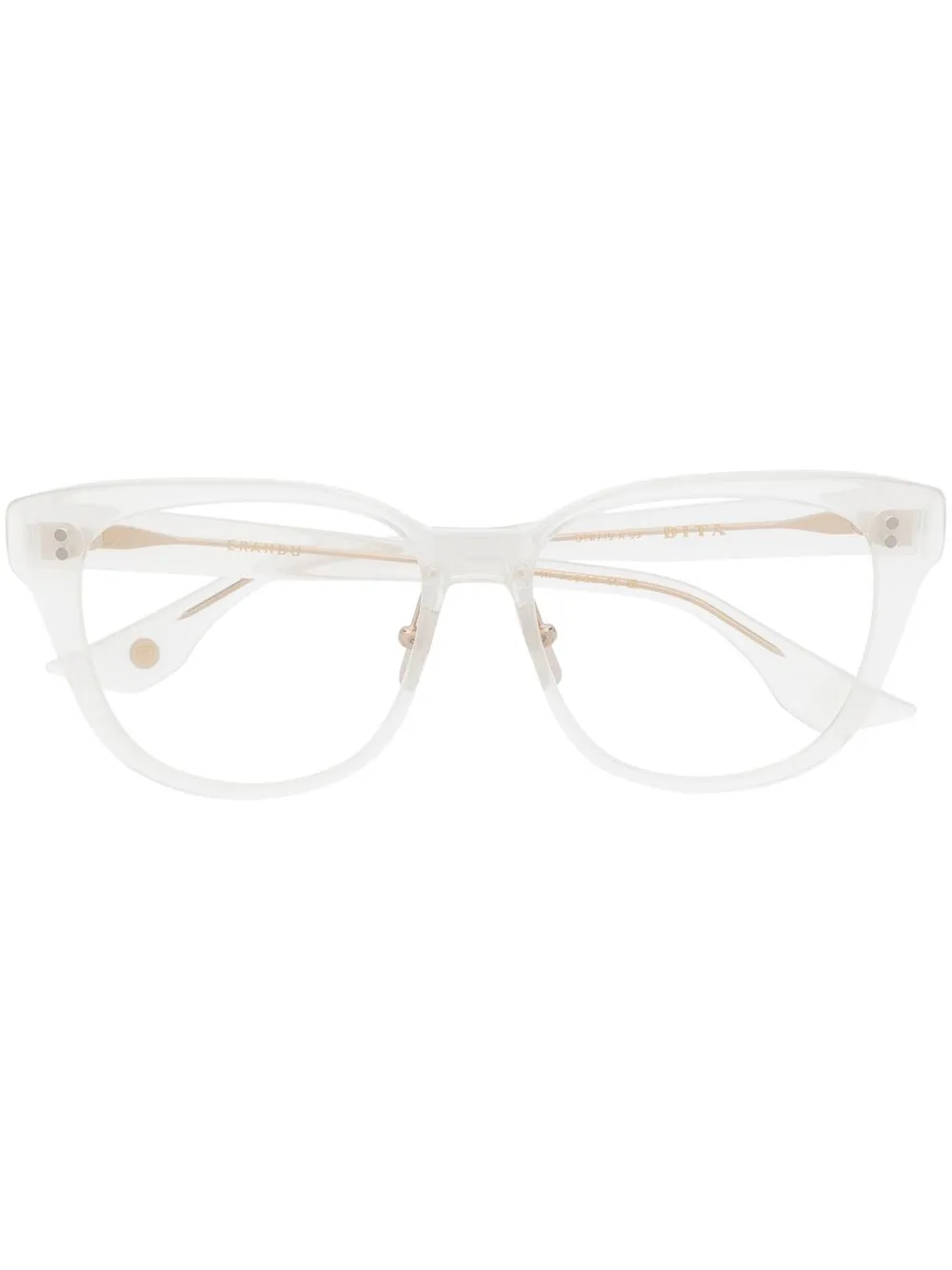 

Очки в прозрачной оправе Dita Eyewear, белый