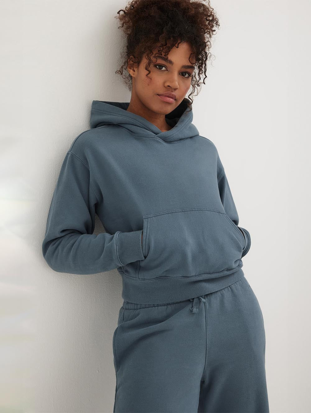 

Женская укороченная толстовка Hart Eco-Fleece Bench., цвет stormy weather