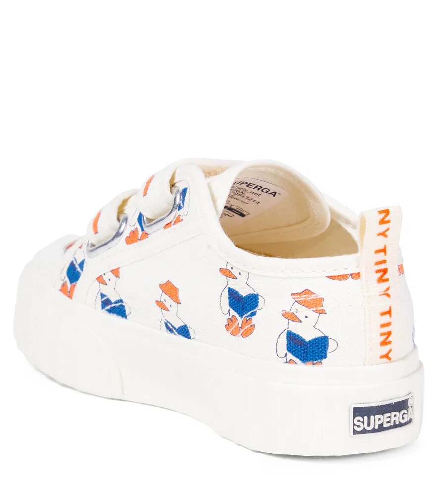 Кроссовки с принтом x Superga Readers Tinycottons, белый — фото 2