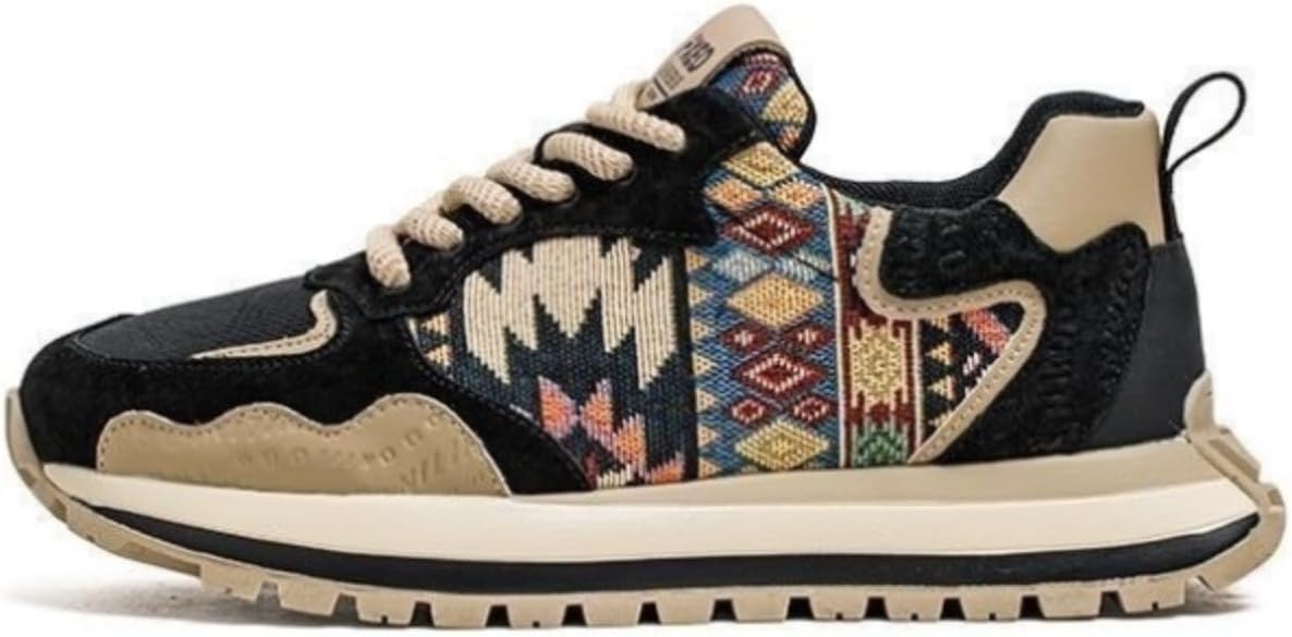 

Мужские кроссовки с массивной подошвой и цветными блоками, с перекрестной застежкой и шнуровкой, повышающие рост, дышащие прогулочные туфли из ПУ для мужчин Azttoztto, черный