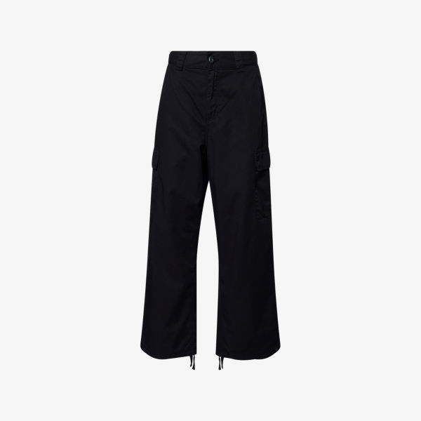 

Брюки карго хлопковые с логотипом Kingston Carhartt Wip, черный