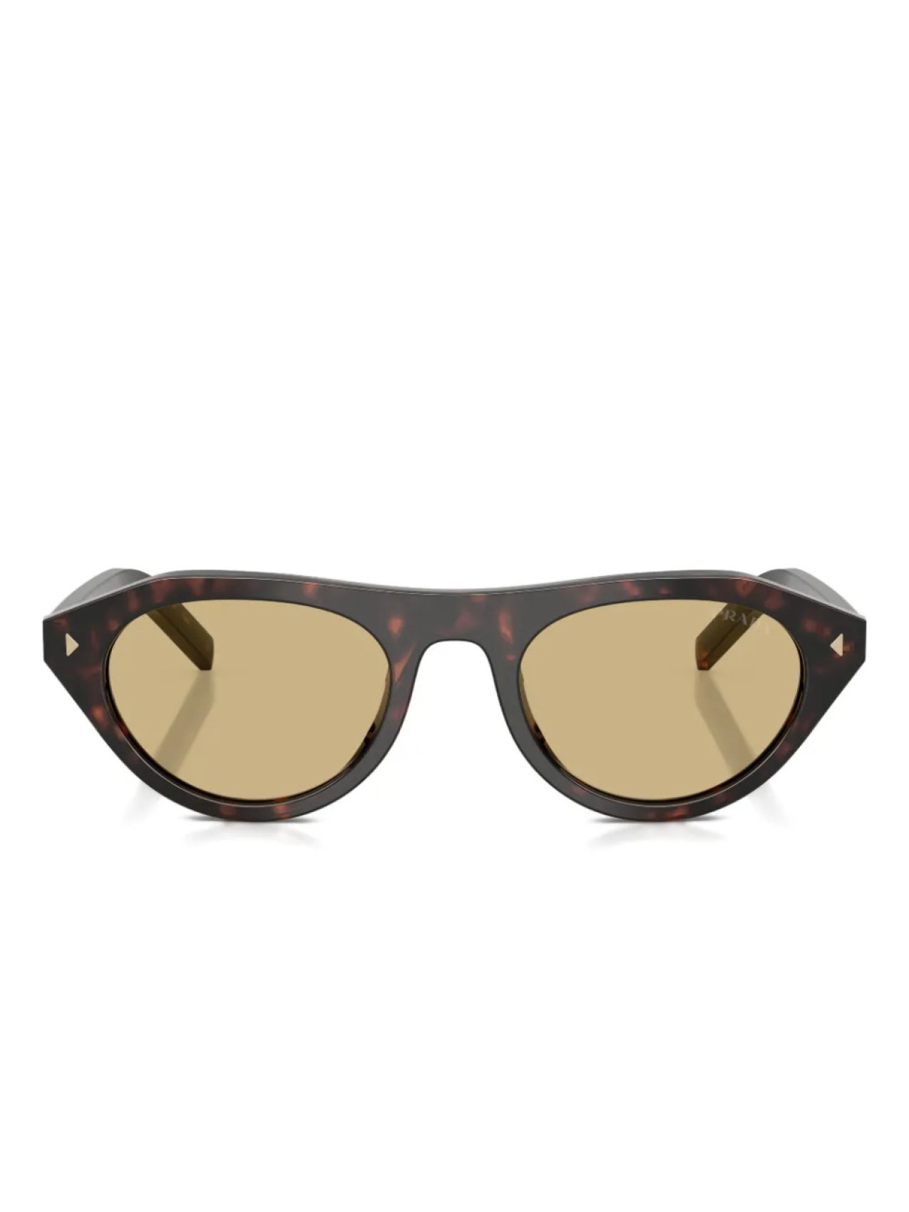 

Prada Eyewear солнцезащитные очки в оправе 'кошачий глаз', коричневый