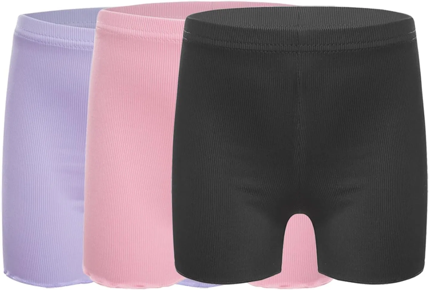 Детские шорты для танцев Hularka, набор из 3 штук, Black&pink&purple
