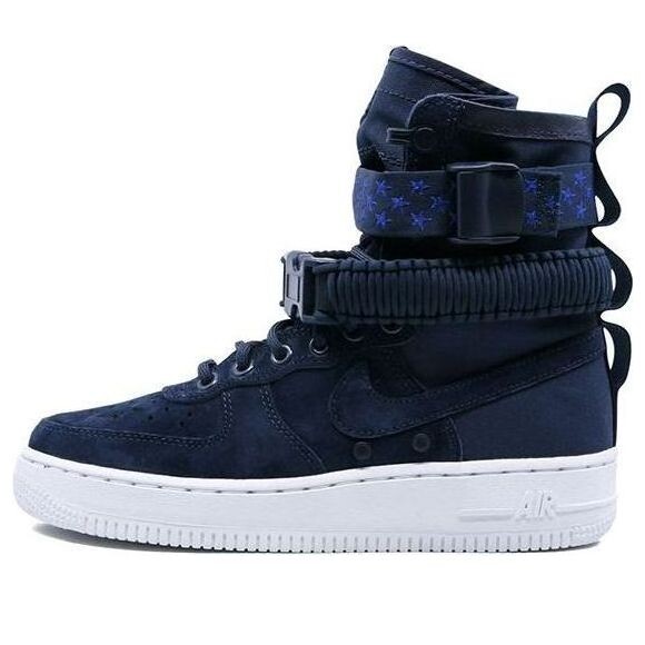 Кроссовки sf air force 1 высокие Nike, белый
