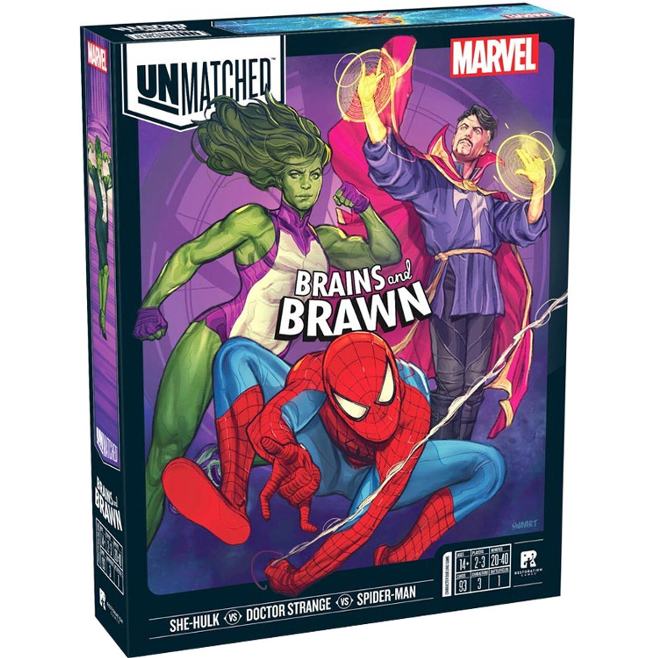 

Настольная игра Unmatched: Marvel - Brains & Brawn