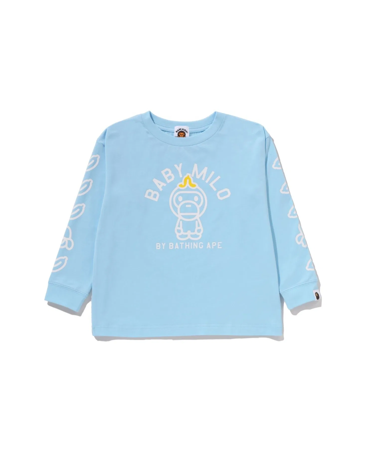 Детская футболка A BATHING APE BABY MILO BANANA с принтом сапфирового цвета