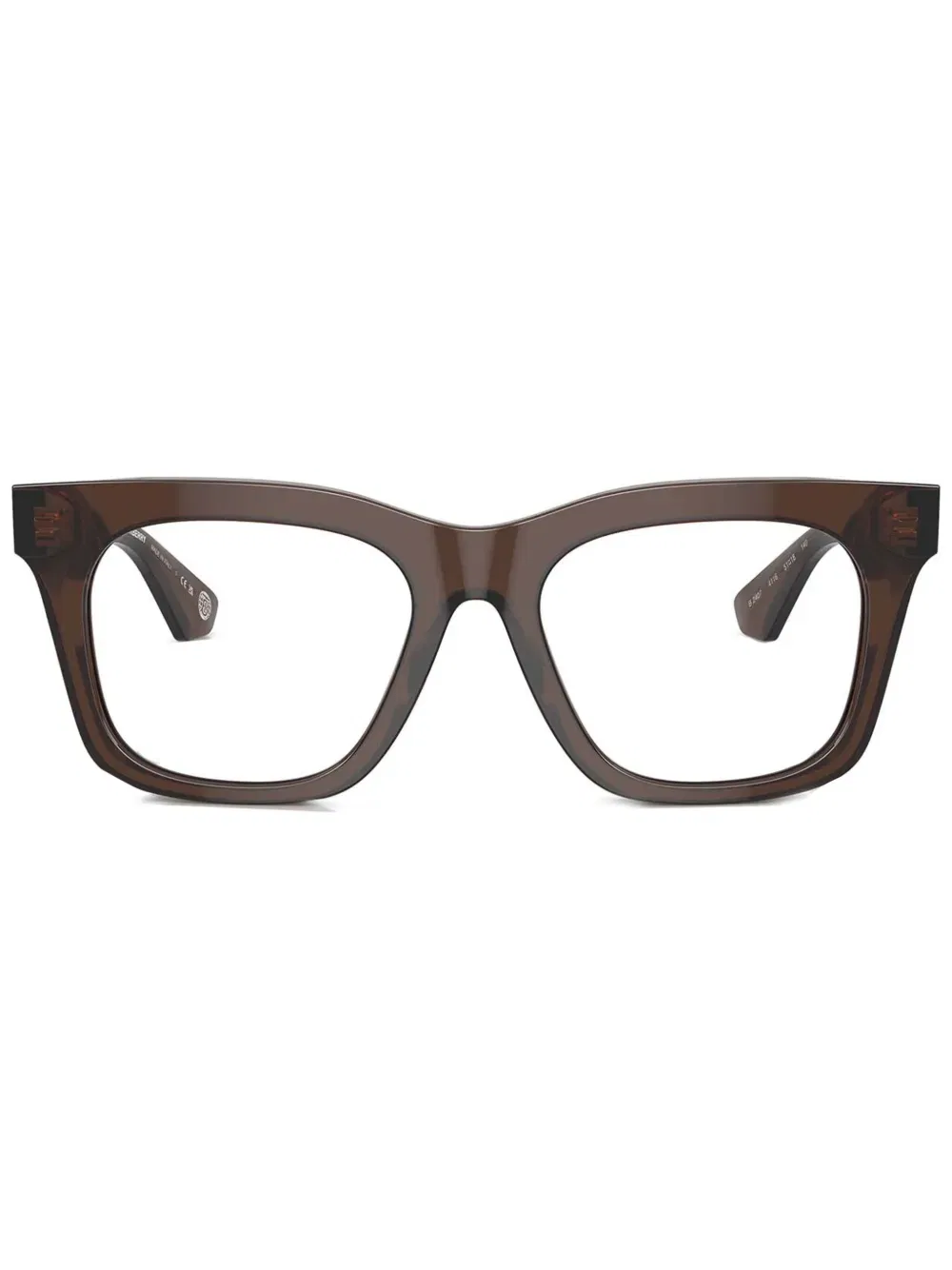 Очки в квадратной оправе Burberry Eyewear, коричневый