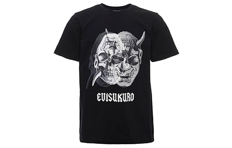 

Футболка мужская черная Evisu, черный