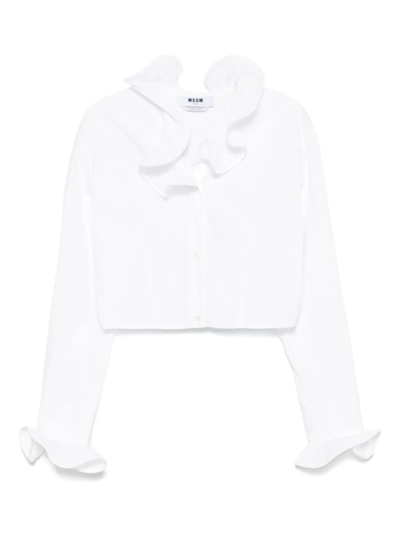 

Рубашка с оборками MSGM, белый