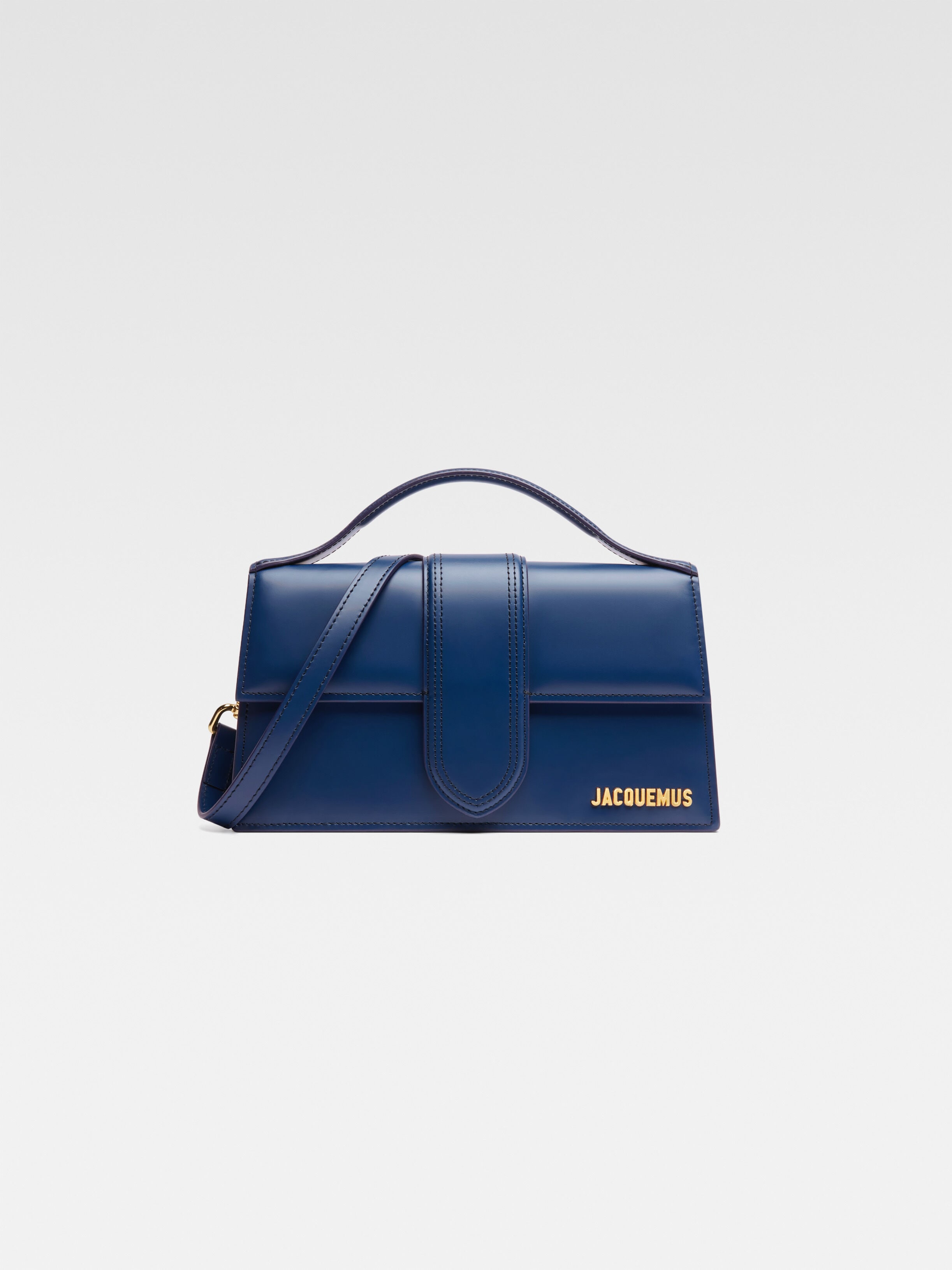 

Большая сумка с клапаном JACQUEMUS The large Bambino, темно-синий