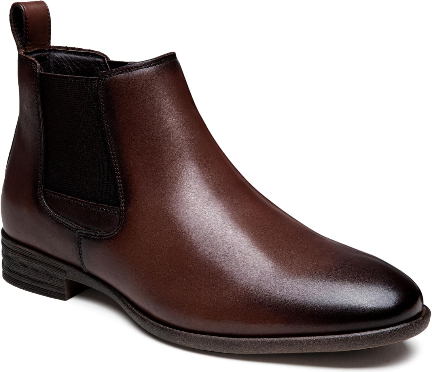 

Мужские ботинки Chelsea Jousen из полированной кожи, стильные классические ретро-ботинки на процесс надевания для мужчин, коричневый