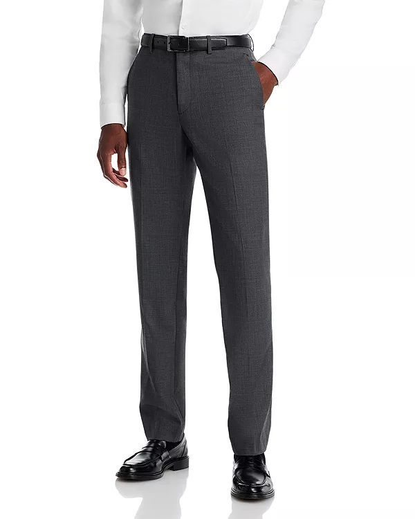 

Брюки от костюма Mayer из акульей кожи приталенного кроя Theory, серый