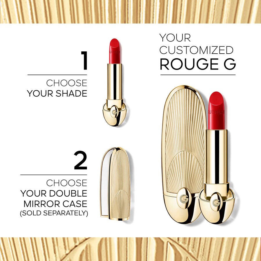 Матовая помада Rouge G с сатиновым и бархатистым эффектом GUERLAIN, 0.1 oz/3.5 g, 968 Le Lie De Vin — фото 2