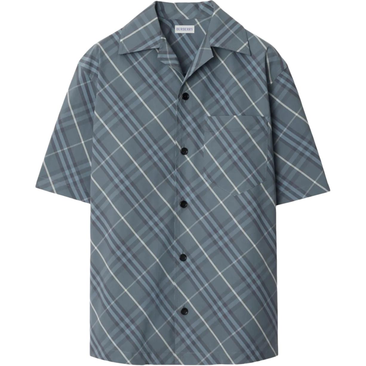 

Клетчатая рубашка Burberry, синий/серый