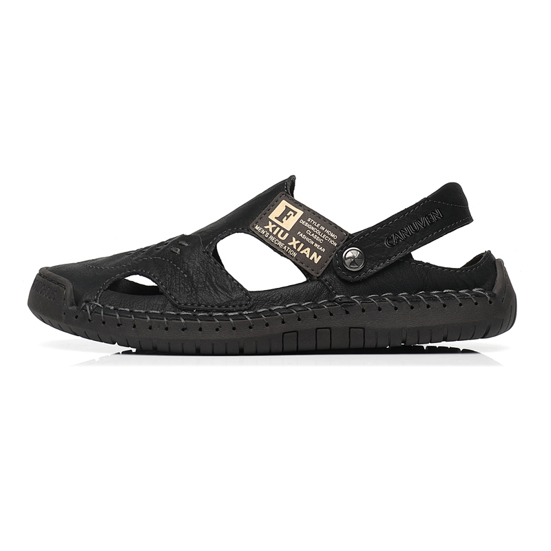

Сандалии с одним ремешком мужские CANUVEN, Black