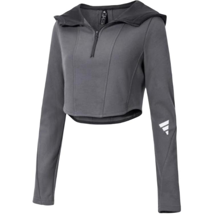 

Толстовка FW24 женская темно-серая Adidas, темно-серый