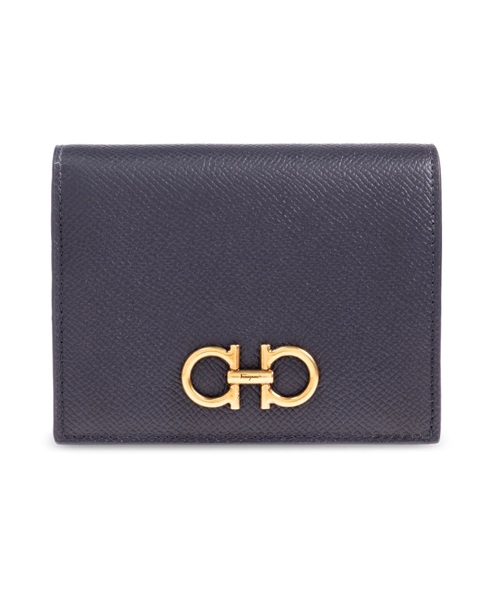 

Кожаный кошелек с логотипом Salvatore Ferragamo, синий