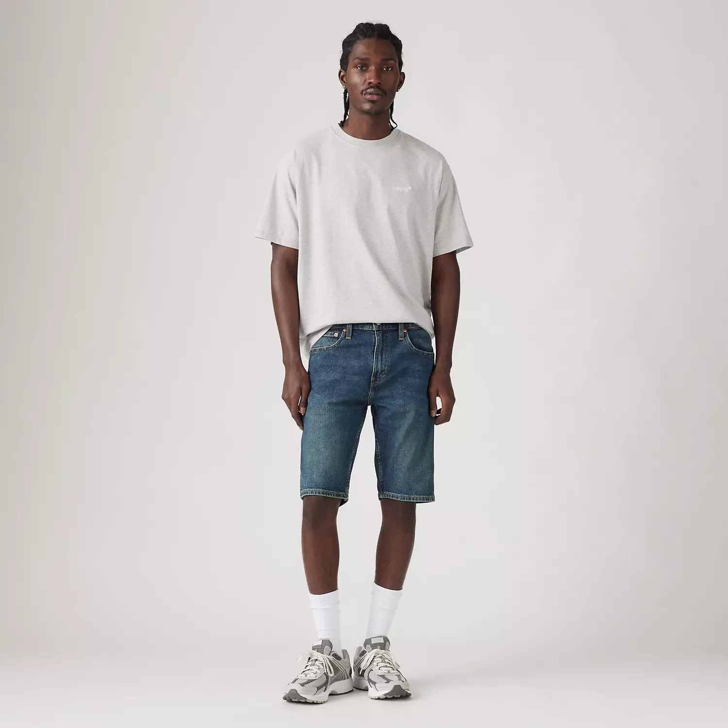 412 Узкие мужские шорты 9 дюймов Levi's, цвет Born This Way - Light Wash — фото 2