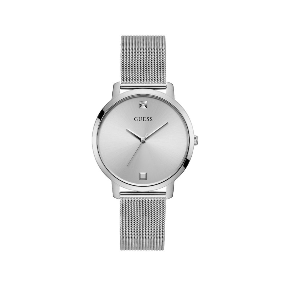 

Серебряные часы из нержавеющей стали Guess