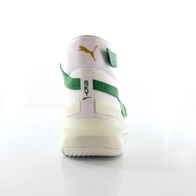 Мужские баскетбольные кроссовки Sky Modern Hi White на шнуровке 194042 02 Puma, белый — фото 2
