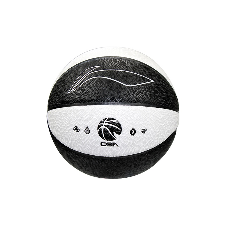 

LINING Баскетбольный мяч CBA Collection PU черный белый размер 7 тренировочный unisex