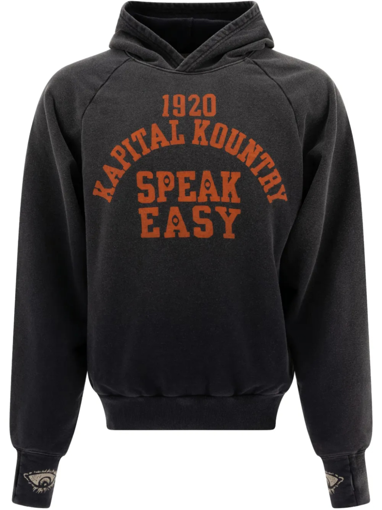 

Толстовка с капюшоном KAPITAL Speakeasy, черный