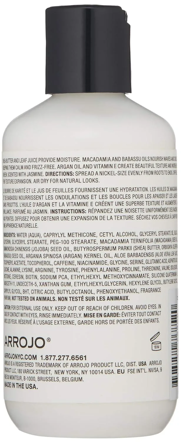 ARROJO Hypnotic Calming Curl Cream - Питательный крем для кудрявых и волнистых волос - Крем против пушистости, успокаивающий локоны - Средство для кудрявых волос без сульфатов и парабенов (170 г) — фото 2