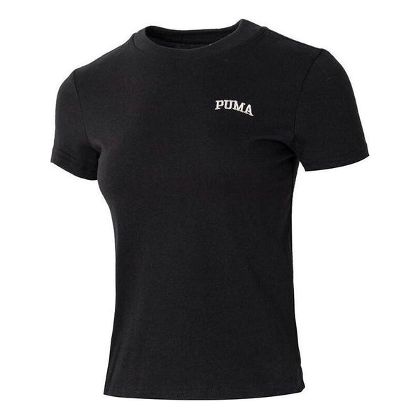 

Футболка wordmark logo t-shirt small fit 'black' Puma, черный