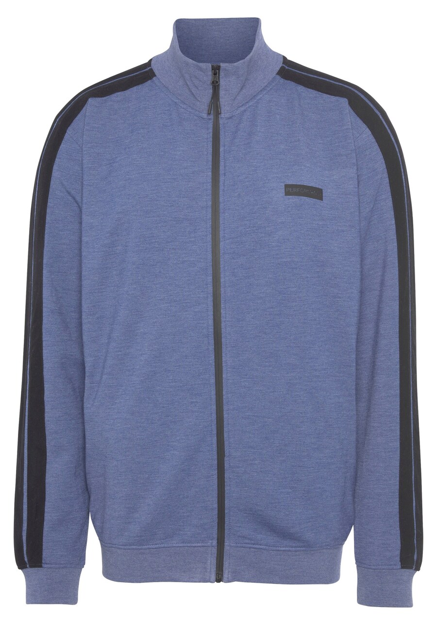 

Толстовка с капюшоном на молнии Authentic Le Jogger, пятнистый синий
