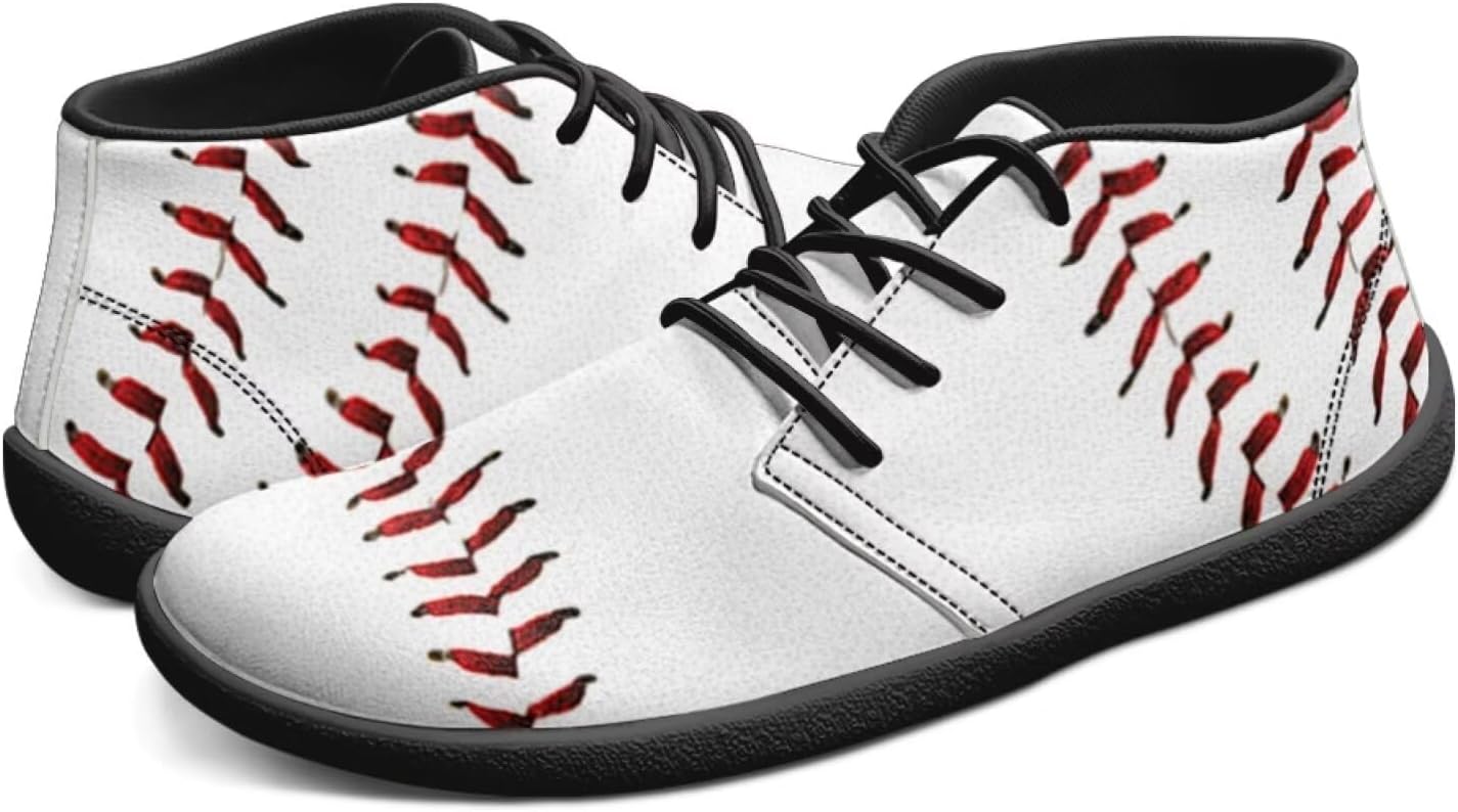 

Мужские босоножки с нулевым падением, минималистичные с широкой носочной частью, нескользящие и удобные для ходьбы и походов кроссовки Pointodoor, Baseball Print