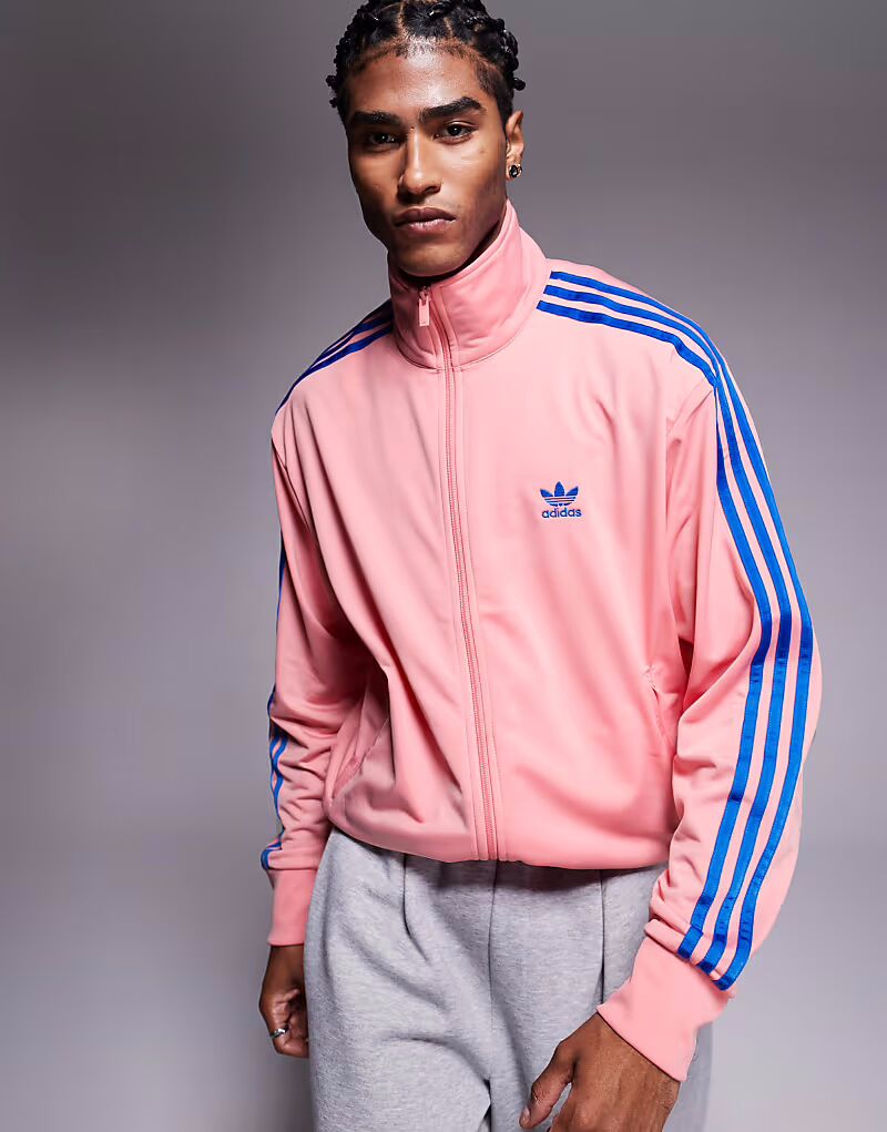 

Спортивный топ Adidas Originals Firebird розового цвета