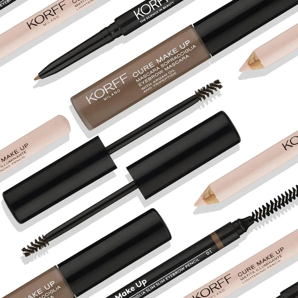 Набор для бровей «Eyebrow Mascara and Highlighter Pen» от Korff, коричневый 02 Korff, Brown 02 — фото 2