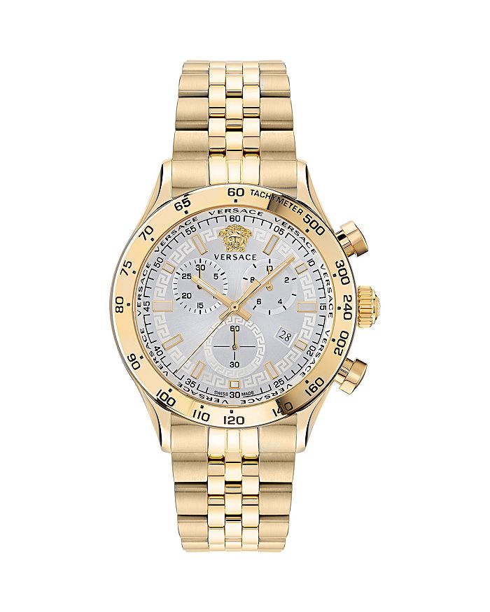 

Часы-браслет Hellenyium Chronograph, 44 мм Versace, белый