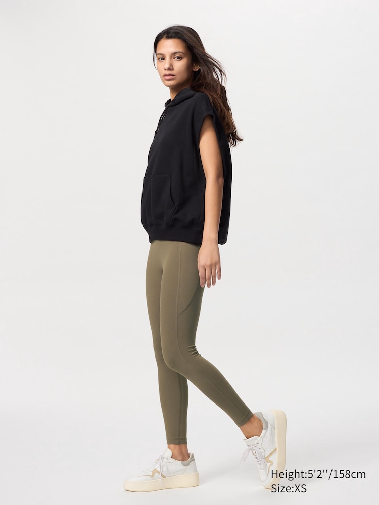 

Мягкие леггинсы airism короткие Uniqlo, цвет 37 коричневый