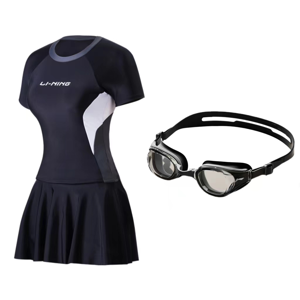 

Купальник раздельный женский Two Piece LINING, Swimsuit+Swim Goggles