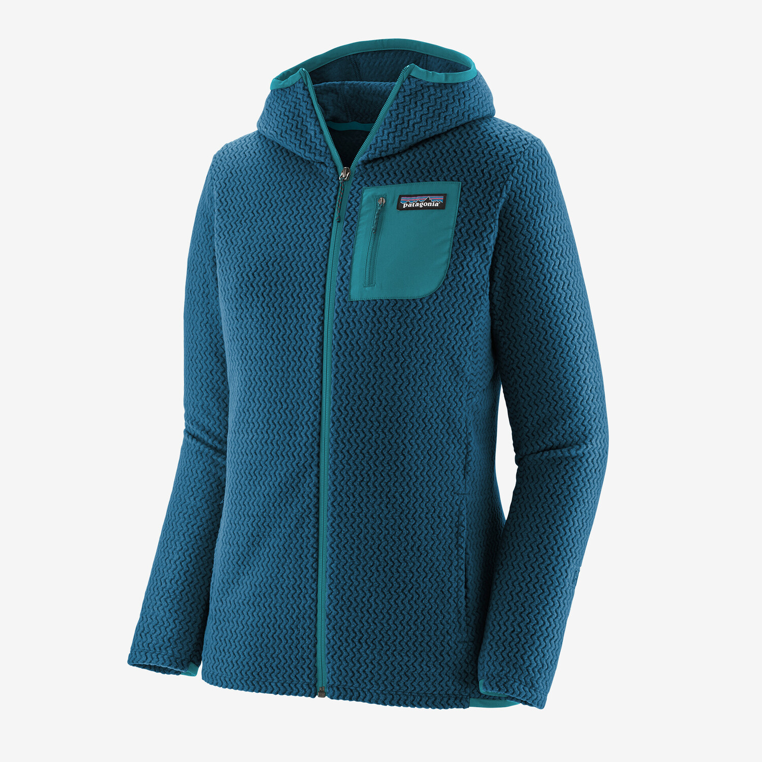

Женская толстовка с молнией во всю длину R1 Air Patagonia, лагом синий