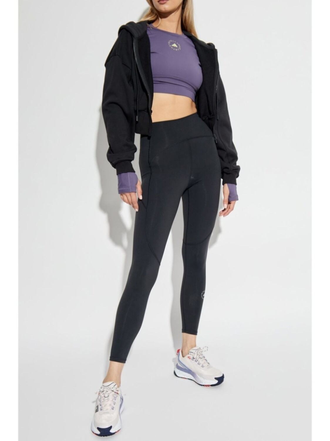Adidas by Stella McCartney топ для йоги TrueStrength, фиолетовый — фото 2
