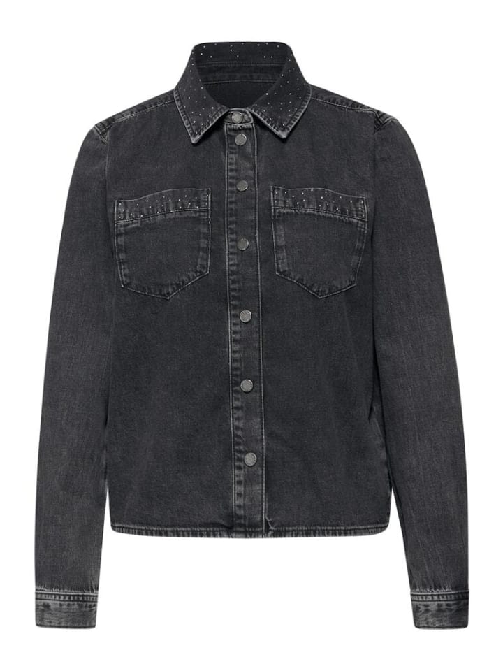 

Street One Блузка с длинными рукавами черного цвета, небрежно постиранная