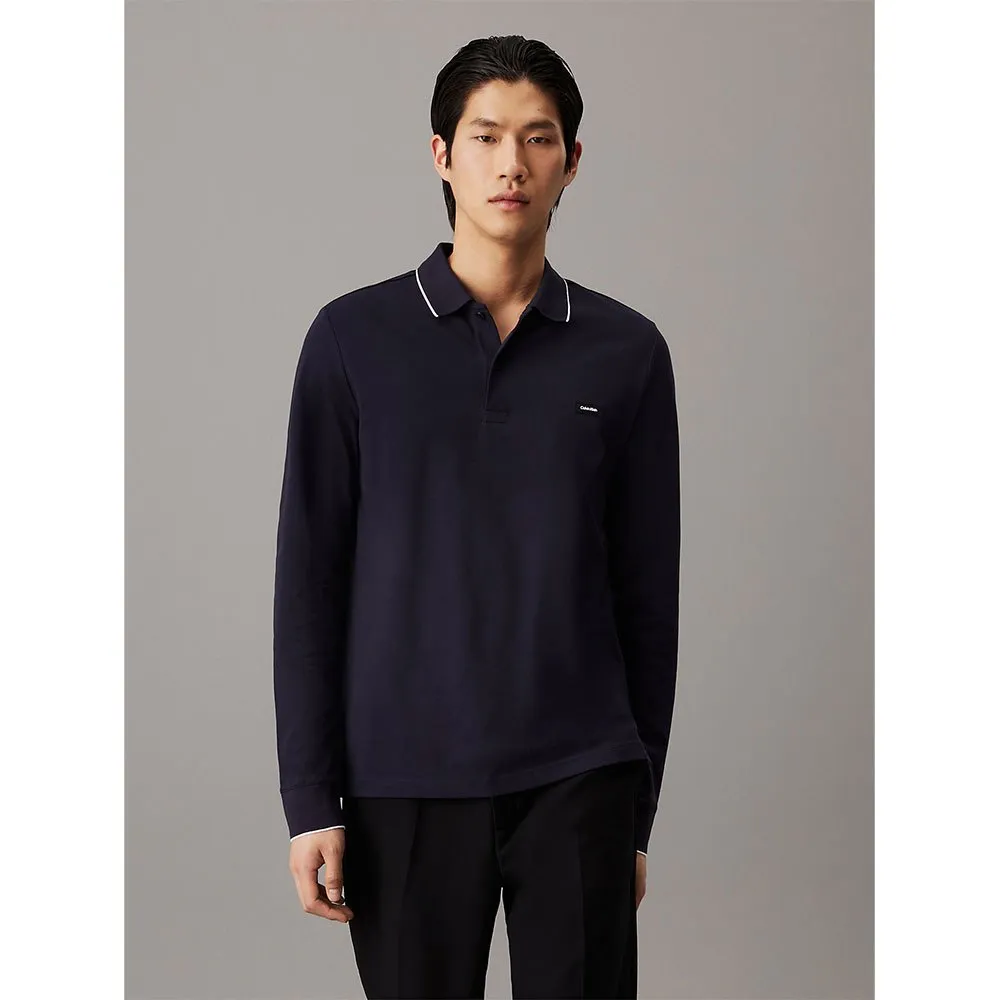 

Поло Calvin Klein Stretch Tipping, синий