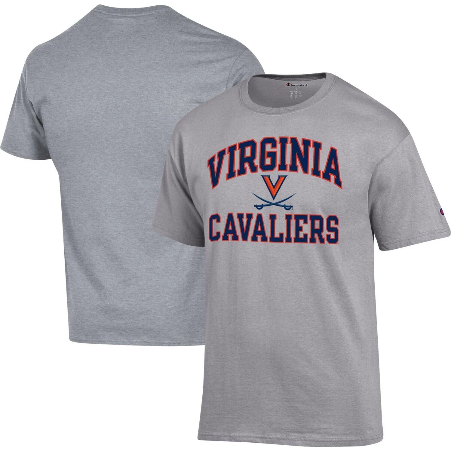 

Мужская футболка Champion Heather Grey Virginia Cavaliers High Motor