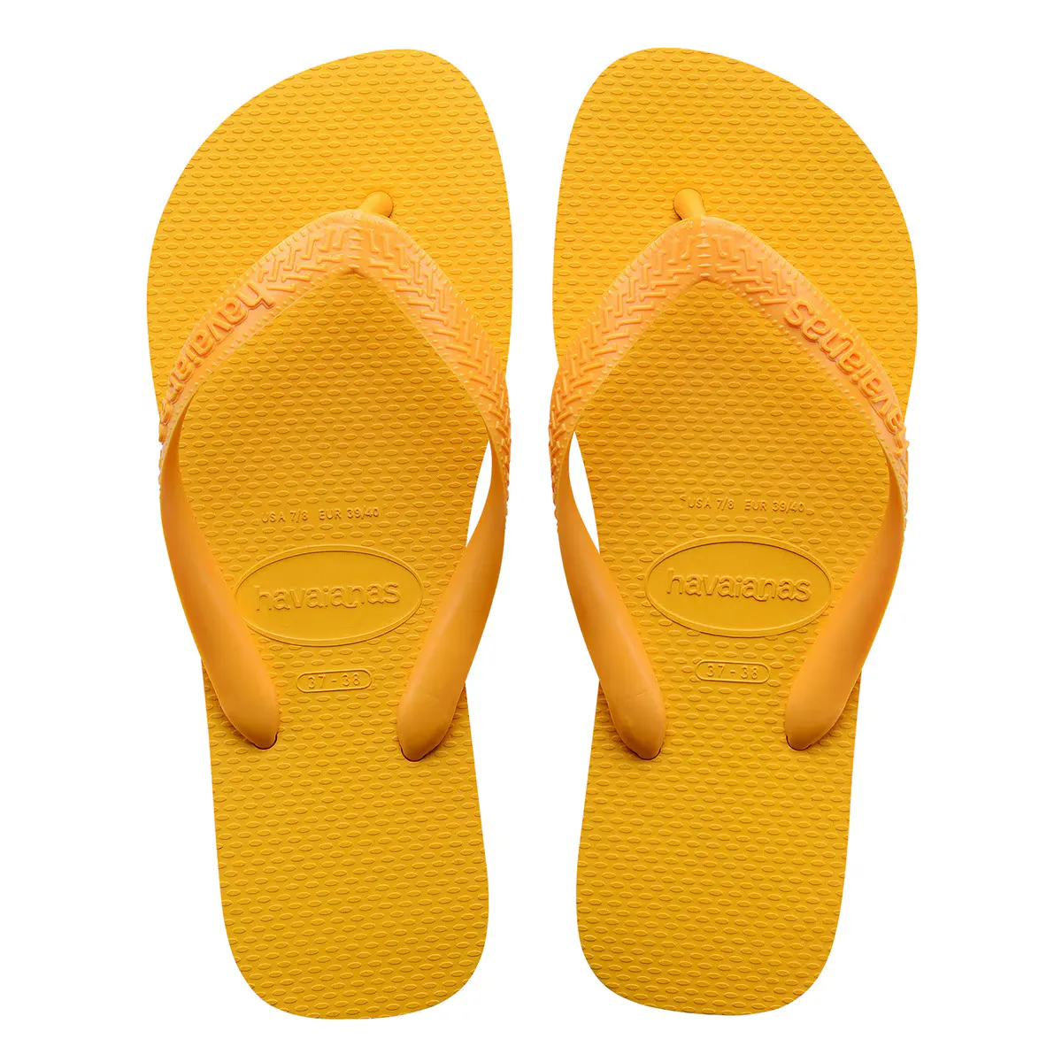

Шлепанцы на носке унисекс Havaianas Top, жёлтый